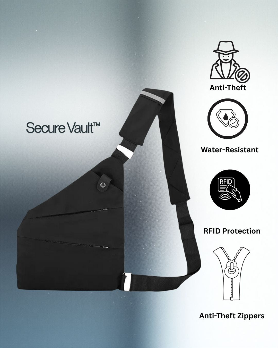 Secure Vault™ Anti-Theft Crossbody Bag