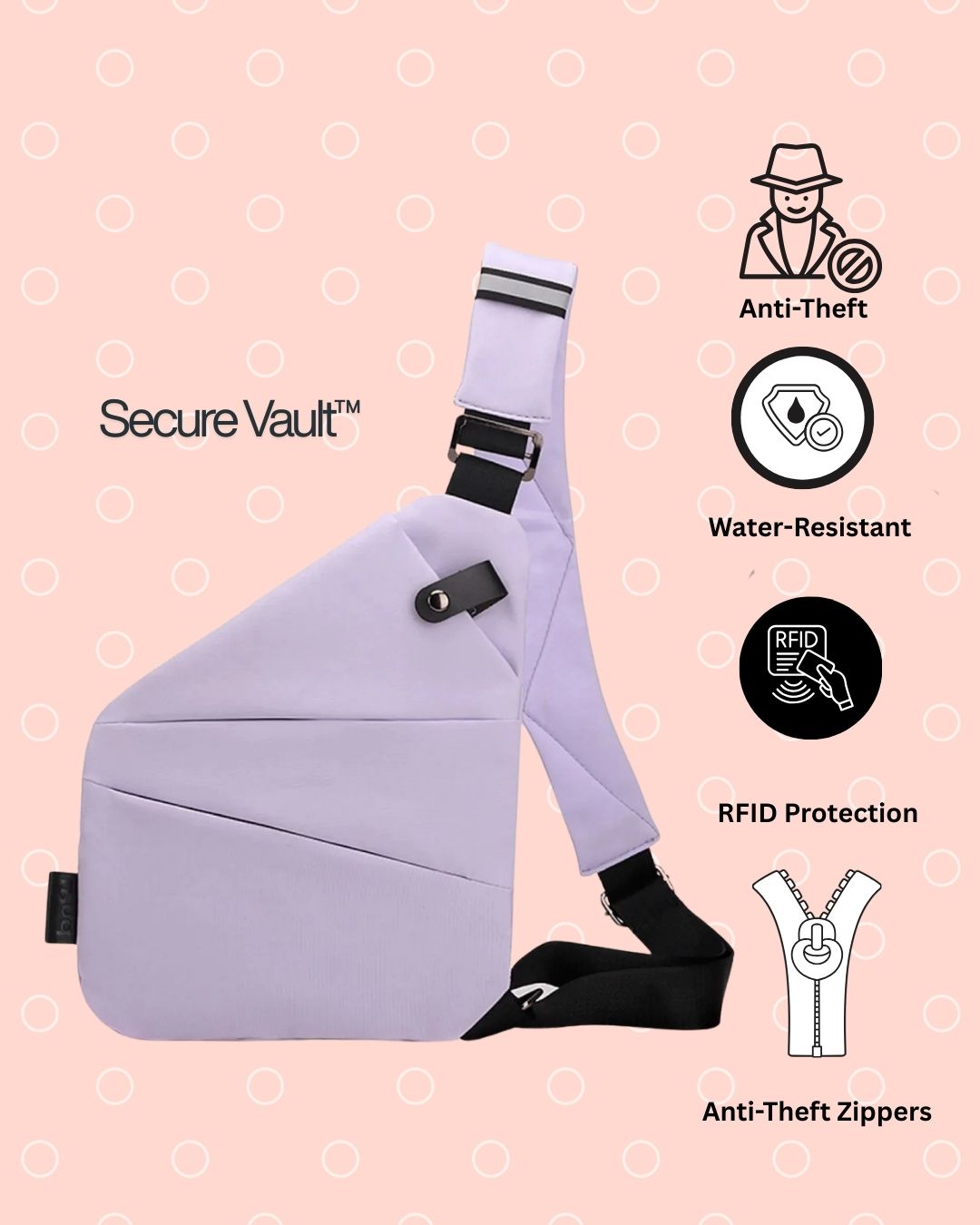 Secure Vault™ Anti-Theft Crossbody Bag