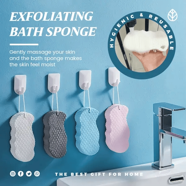 Soft Exfoliating Shower  Sponge